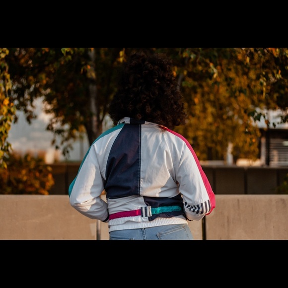 Vtg IZZI SPIRIT Logo Full Zip Windbreaker Color - Picture 3 of 9